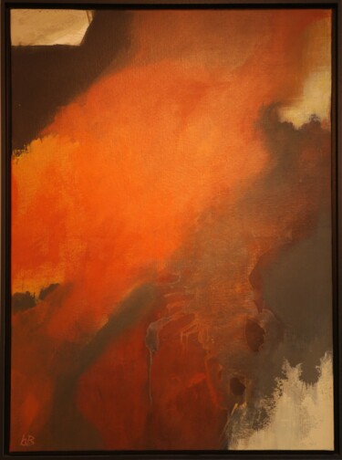 Malerei mit dem Titel "Eruption" von Bérengère Bloch Lansac, Original-Kunstwerk, Acryl