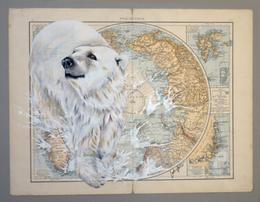 Peinture intitulée "Global warming" par Bérengère Labarthe (Lab-Art), Œuvre d'art originale, Acrylique