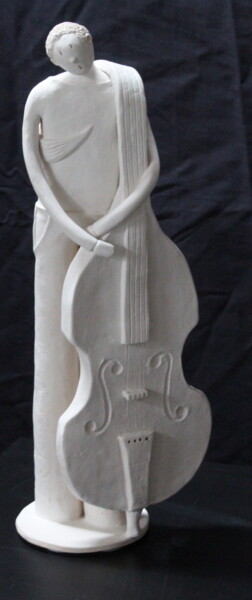 Sculpture titled "Musicien" by Bérénice Pasquier, Original Artwork, Ceramics