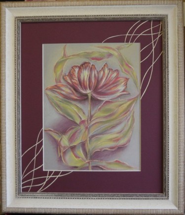 Картина под названием "Тюльпан" - Елена Романова, Подлинное произведение искусства