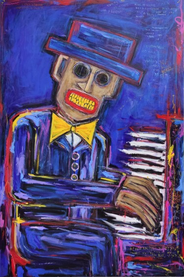 "The Pianist" başlıklı Tablo Berez tarafından, Orijinal sanat, Akrilik