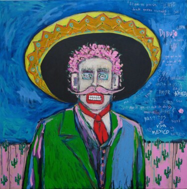 Painting titled "Figurative art Mexi…" by Berez, Original Artwork, Acrylic