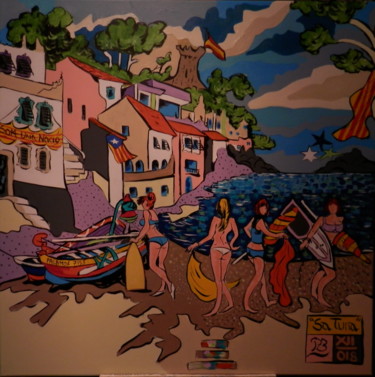 Peinture intitulée ""sa Tuna"" par Patrick Bergès, Œuvre d'art originale, Acrylique