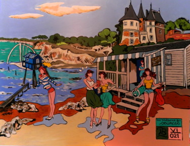 Malerei mit dem Titel ""Les Vallons des so…" von Patrick Bergès, Original-Kunstwerk, Acryl