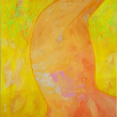 Painting titled "Just a Torso and so…" by Øyvind Bergesen, Original Artwork, Acrylic