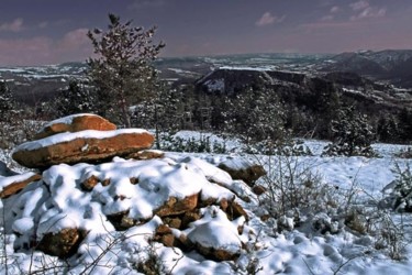 Photography titled "massif en hiver" by Bernard Jacques, Original Artwork