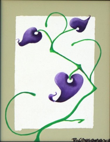 Pintura titulada "Violet" por Berlin Cassamajor, Obra de arte original