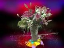 Arts numériques intitulée "Bouquet de lys" par Henri Berna, Œuvre d'art originale