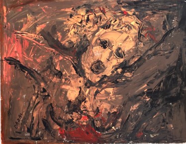 Peinture intitulée "Le cri.jpg" par Bernadette Cazal, Œuvre d'art originale