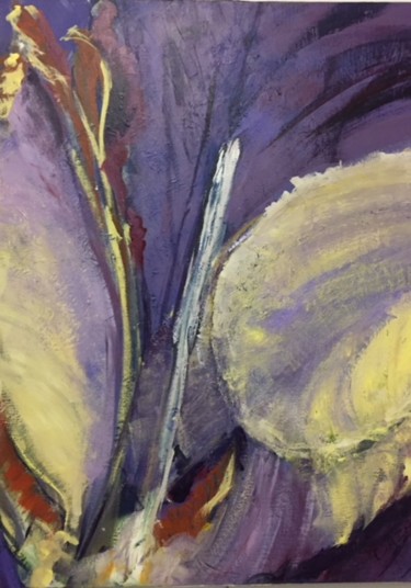 Peinture intitulée "iris.jpg" par Bernadette Cazal, Œuvre d'art originale, Acrylique