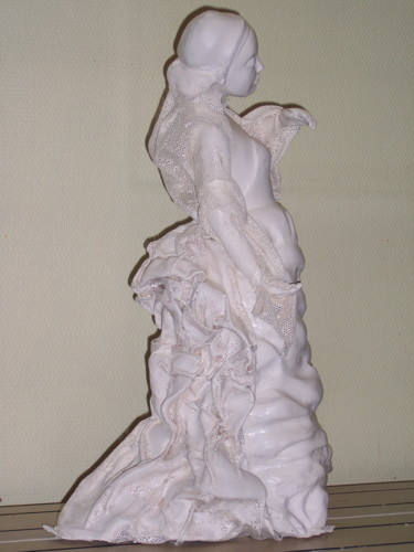 Sculpture intitulée "danseuse" par Bernadette De Munter, Œuvre d'art originale, Terre cuite