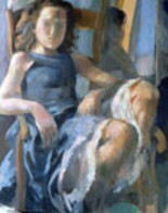 Peinture intitulée "Lou, jupon blanc.jpg" par Bernadette Kelly, Œuvre d'art originale