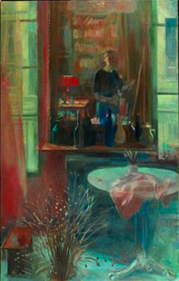 Peinture intitulée "autoportrait 116 x…" par Bernadette Kelly, Œuvre d'art originale