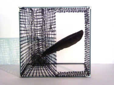 Текстильное искусство под названием "Huryia" - Bernadette Reginster, Подлинное произведение искусства, Текстильное волокно