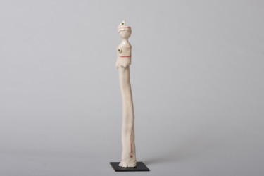 Sculpture titled "Elisa LZ" by Bernadette Dagens, Original Artwork, Ceramics