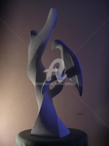 Sculpture intitulée "Arbre à l'oiseau" par Bernard Baltassat, Œuvre d'art originale