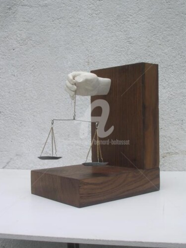 Sculpture intitulée "Main de la justice" par Bernard Baltassat, Œuvre d'art originale