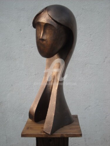 Sculpture intitulée "Sans Cou" par Bernard Baltassat, Œuvre d'art originale