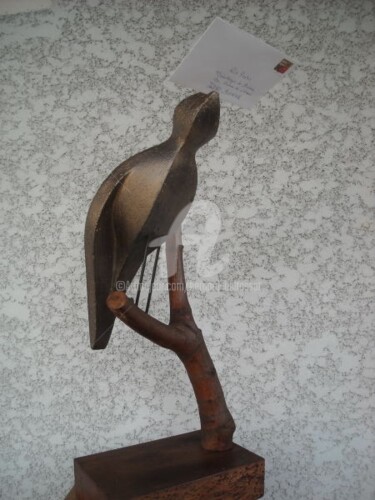 Sculpture intitulée "L' Oiseau Facteur" par Bernard Baltassat, Œuvre d'art originale
