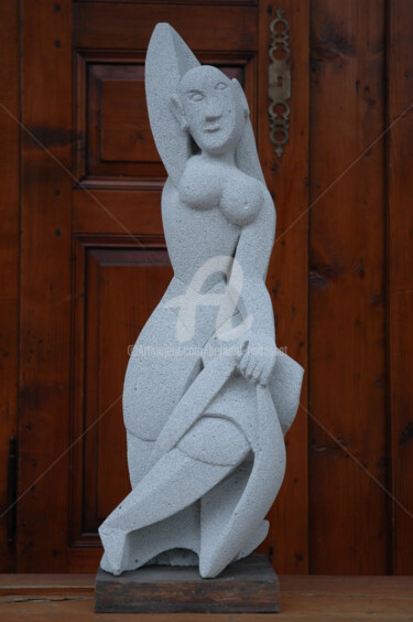 Escultura intitulada "Une Demoiselle d'Av…" por Bernard Baltassat, Obras de arte originais