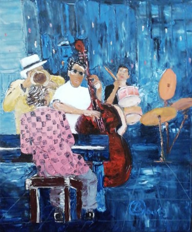 Peinture intitulée "West End Blues" par Bernard Beneito, Œuvre d'art originale, Huile