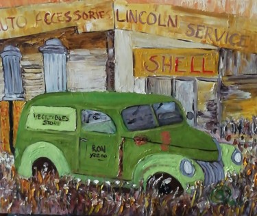Peinture intitulée "Lincoln Service" par Bernard Beneito, Œuvre d'art originale, Huile