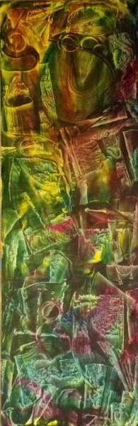 N°112 Peinture intitulée "N°112" par Bernard Waechter, Œuvre d'art originale, Huile