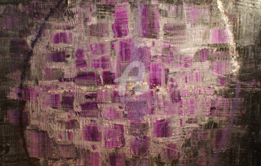 Peinture intitulée "boule violette" par Bb, Œuvre d'art originale