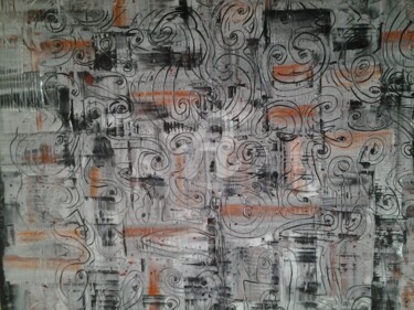 Painting titled "masques" by Bb, Original Artwork