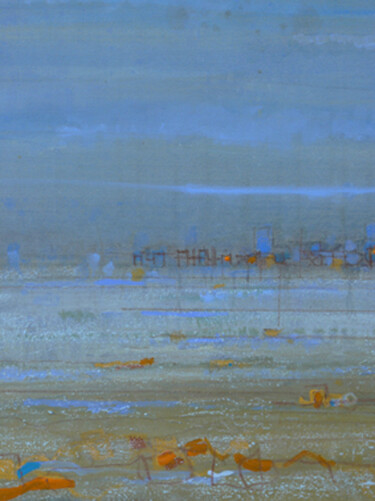 Peinture intitulée "Les lumières du Hav…" par Bernard Chatel, Œuvre d'art originale, Acrylique