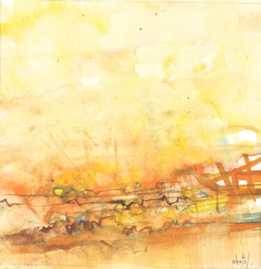 Peinture intitulée "sans titre  25" par Bernard Chatel, Œuvre d'art originale, Aquarelle