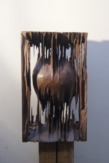 Sculpture intitulée "Parallélépipède" par Bernard Chenu, Œuvre d'art originale, Bois