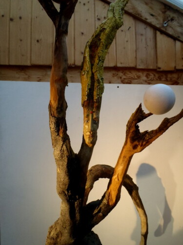 Скульптура под названием ""le soleil a rendez…" - Bernard Chenu, Подлинное произведение искусства, Дерево