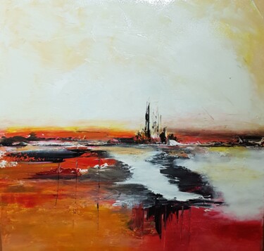 Peinture intitulée "La mer rouge" par Bernard Courtalon (courtaloni), Œuvre d'art originale, Acrylique