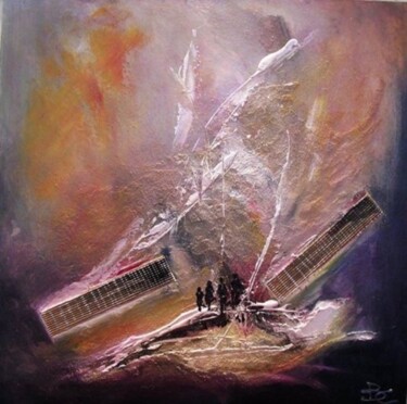 Painting titled "Clair-obscur" by Bernard Courtalon (courtaloni), Original Artwork, Oil