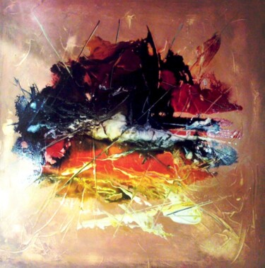 Pittura intitolato "Rêverie abstraite." da Bernard Courtalon (courtaloni), Opera d'arte originale