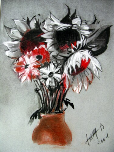 Картина под названием "Bouquet des champs…" - Bernard Danel, Подлинное произведение искусства, Другой