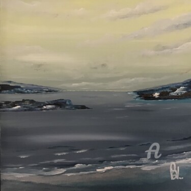 Painting titled "Au nord .." by Bernard Deboeuf, Original Artwork, Acrylic Mounted on Wood Stretcher frame