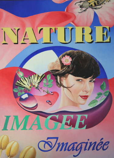 Projet d'affiche Peinture intitulée "Projet d'affiche" par Bernard Domange, Œuvre d'art originale, Huile
