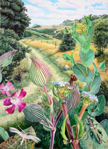 Pintura titulada "Nature ... inégalab…" por Bernard Domange, Obra de arte original, Oleo
