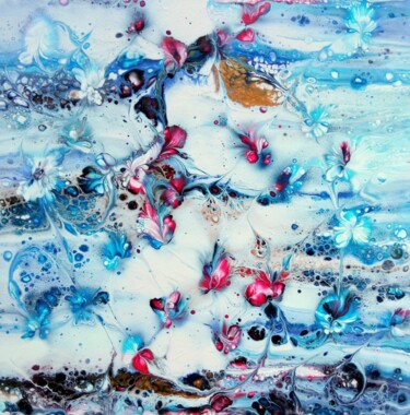 Painting titled "Hivernal" by Bernard Drai, Original Artwork, Acrylic