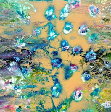 Painting titled "Aqua 2" by Bernard Drai, Original Artwork, Acrylic