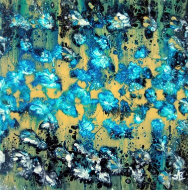 Peinture intitulée "Bleuets" par Bernard Drai, Œuvre d'art originale, Acrylique