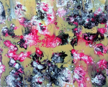 Painting titled "Eclosion" by Bernard Drai, Original Artwork, Acrylic