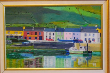 Malerei mit dem Titel "Port Pormagee-irlan…" von Bernard Ducellier, Original-Kunstwerk, Öl