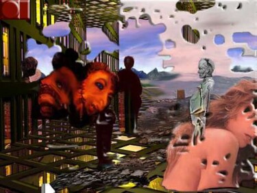 Цифровое искусство под названием "Doigt" - Bernard Dumaine, Подлинное произведение искусства