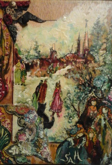 Pittura intitolato "CE MONDE EN DENTELLE" da Sam De Beauregard, Opera d'arte originale, Gouache