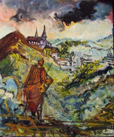Pittura intitolato "ET JE TRAVERSERAI L…" da Sam De Beauregard, Opera d'arte originale, Gouache