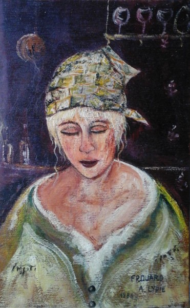 Pittura intitolato "BONNY LA FEMME AU F…" da Sam De Beauregard, Opera d'arte originale, Gouache