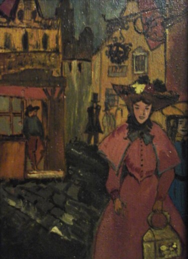 Peinture intitulée "LA PARISIENNE  :  P…" par Sam De Beauregard, Œuvre d'art originale, Gouache